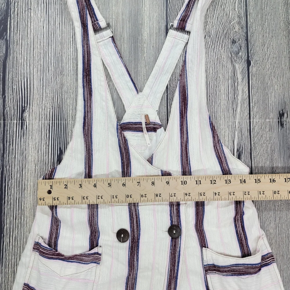 Free People Canyonlands Cotton Striped Overall Jumper Dress - Picture 11 of 14